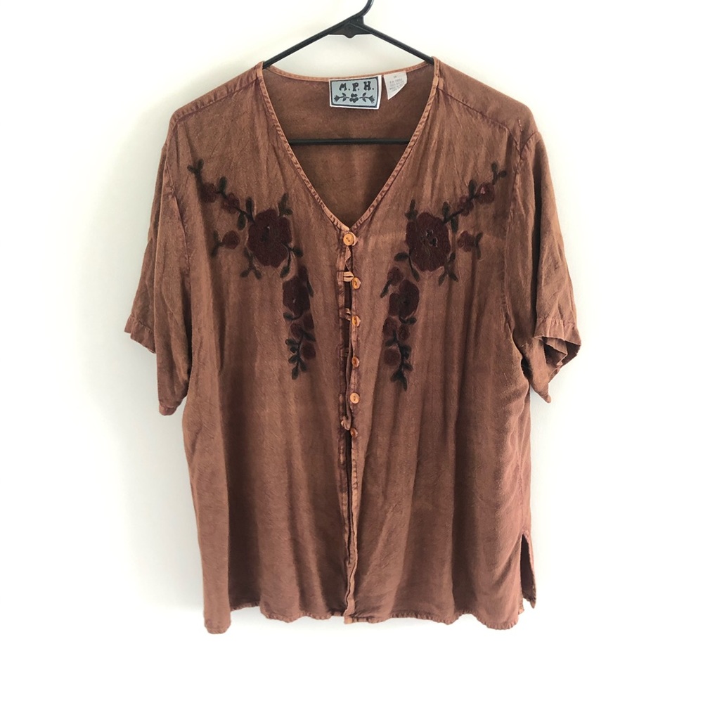 Open front shirt